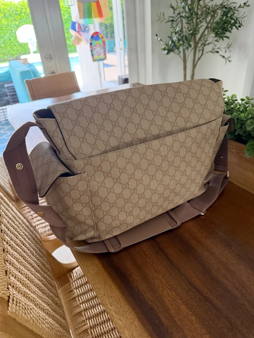 Gucci messenger baby bag